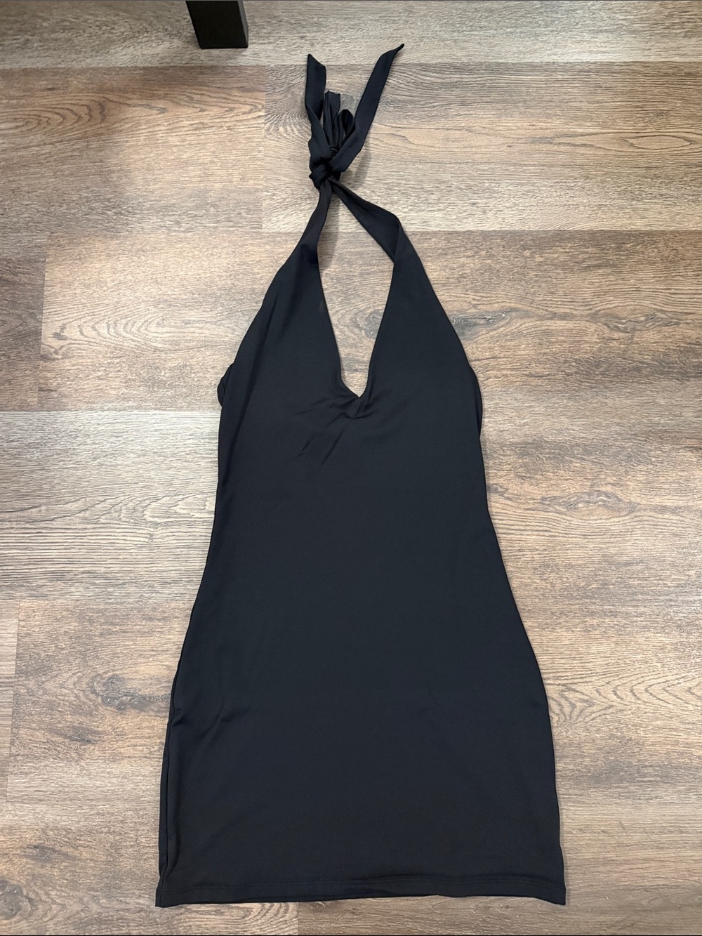 ARITZIA CONTOUR Black Halter Slip Dress